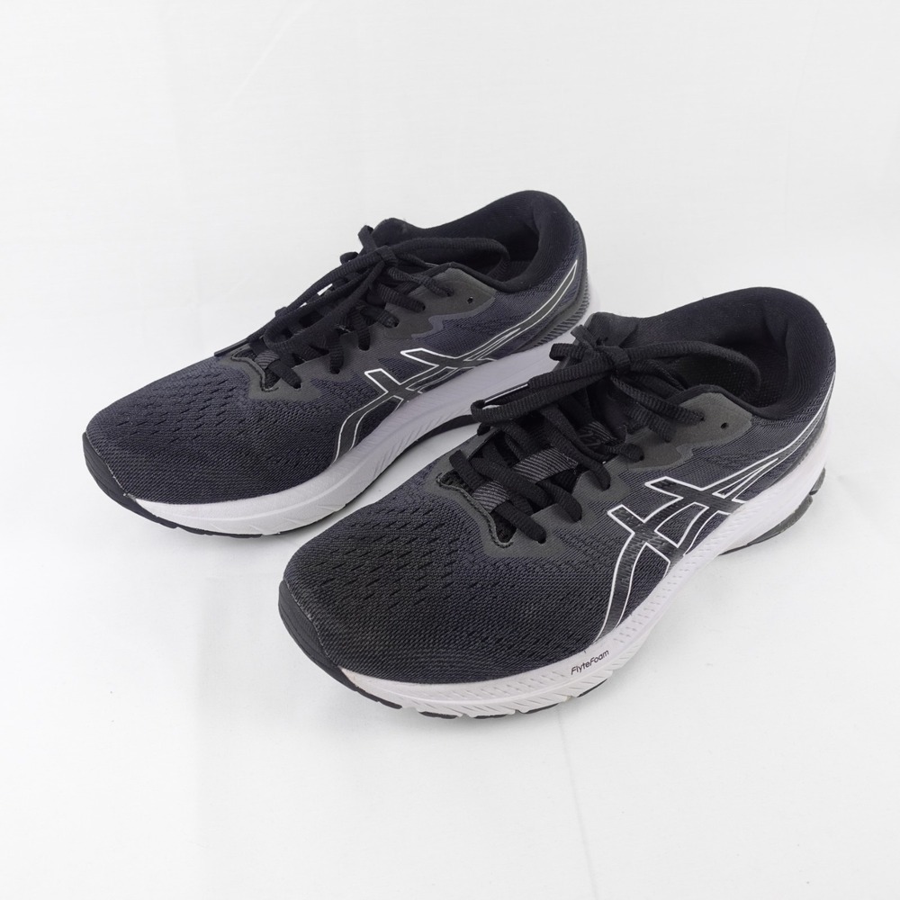 ASICS GT-1000 11 Womens Running Shoes Black White 1012B196 Size 10.5 Wide